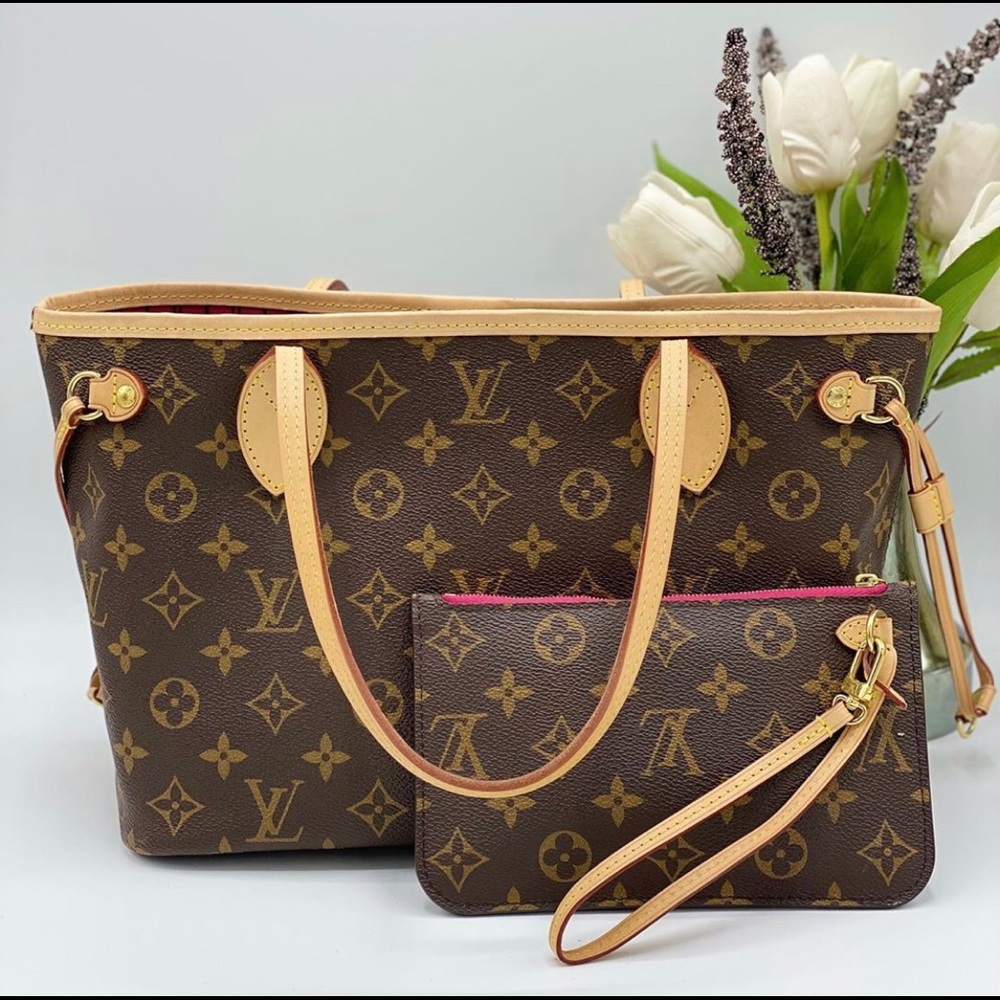 Rare! LV neverfull PM come with pouch